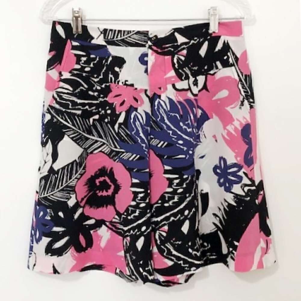 𝅺juicy Couture Pink Floral 100% Silk Shorts